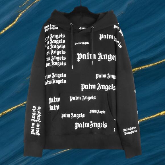 Palm Angels Men's Black Hoodie
